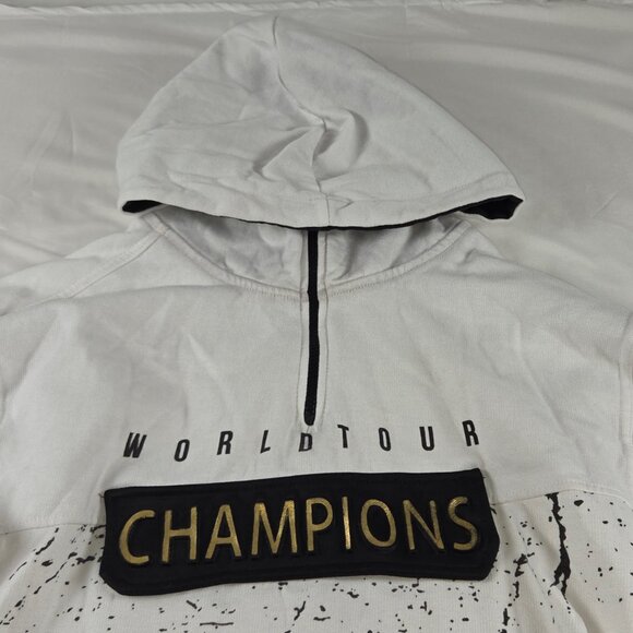 World Tour Champions Hoodie by Encrypted Supply Co White/Black/Gold - Size L - Picture 3 of 8